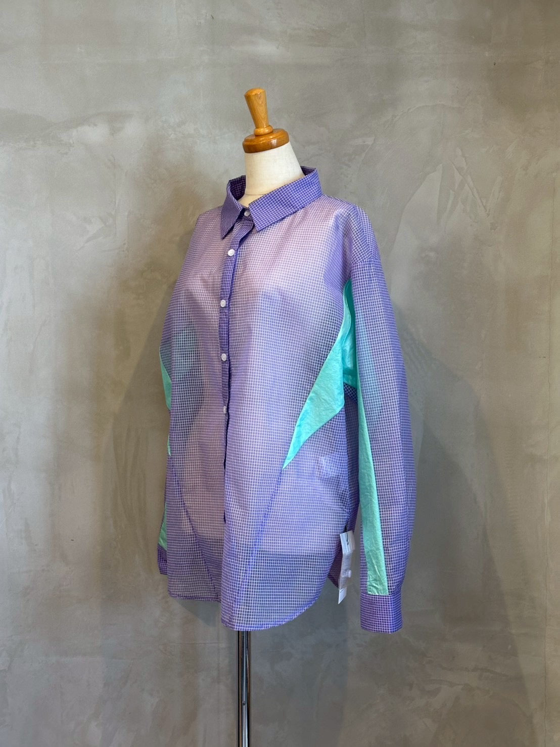 【HCAE】シアーチェックシャツ