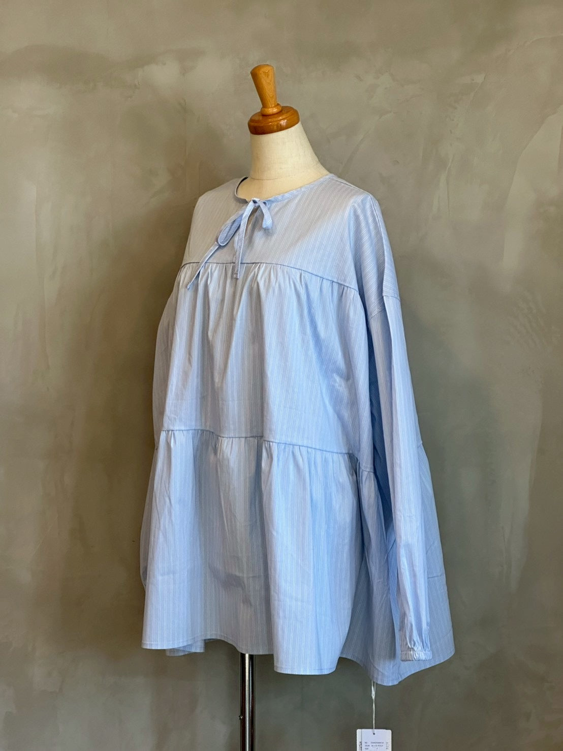 【botanical】ティアードチュニック長袖ブラウス