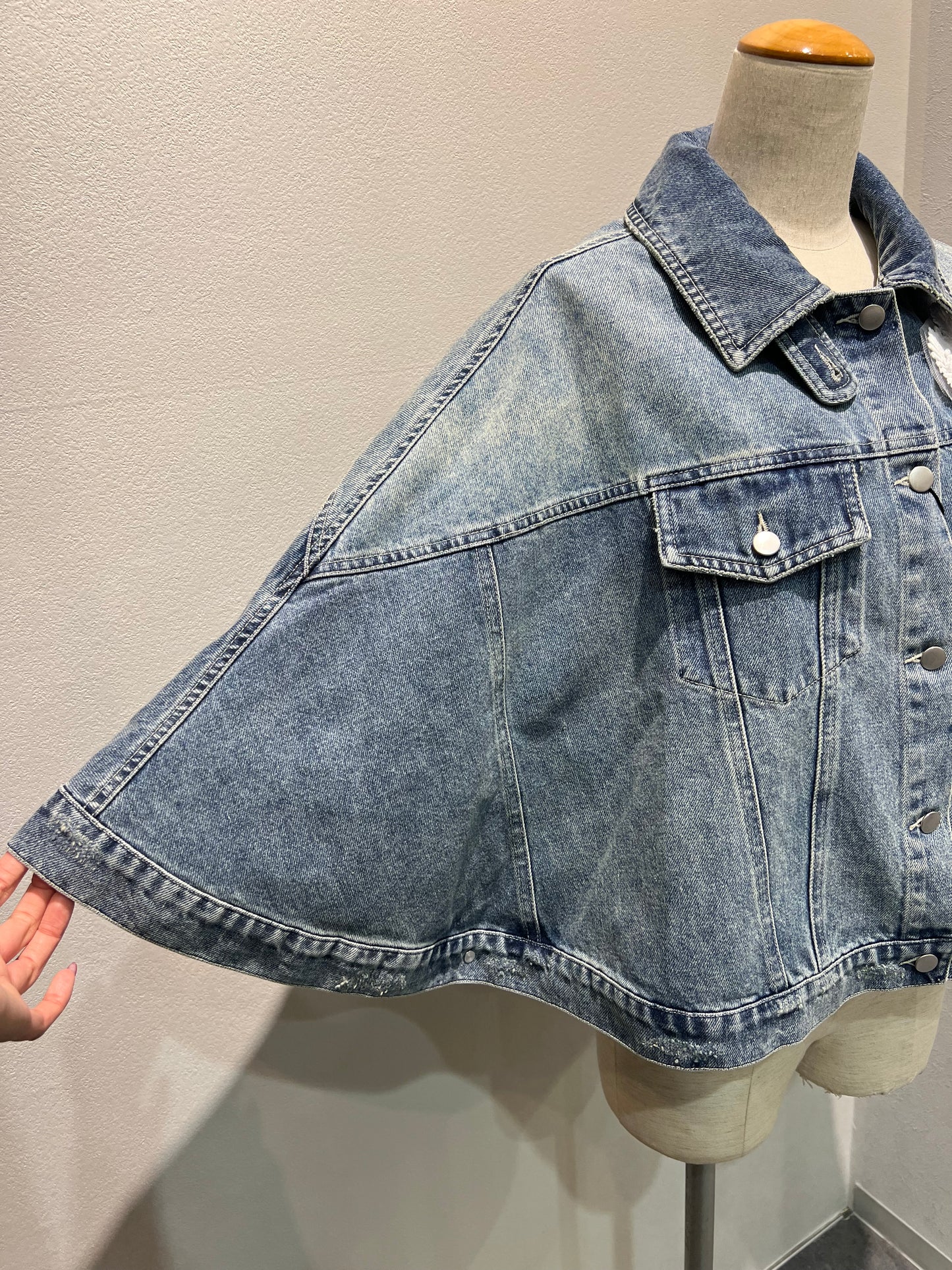 【WILLFULLY】デニムポンチョ