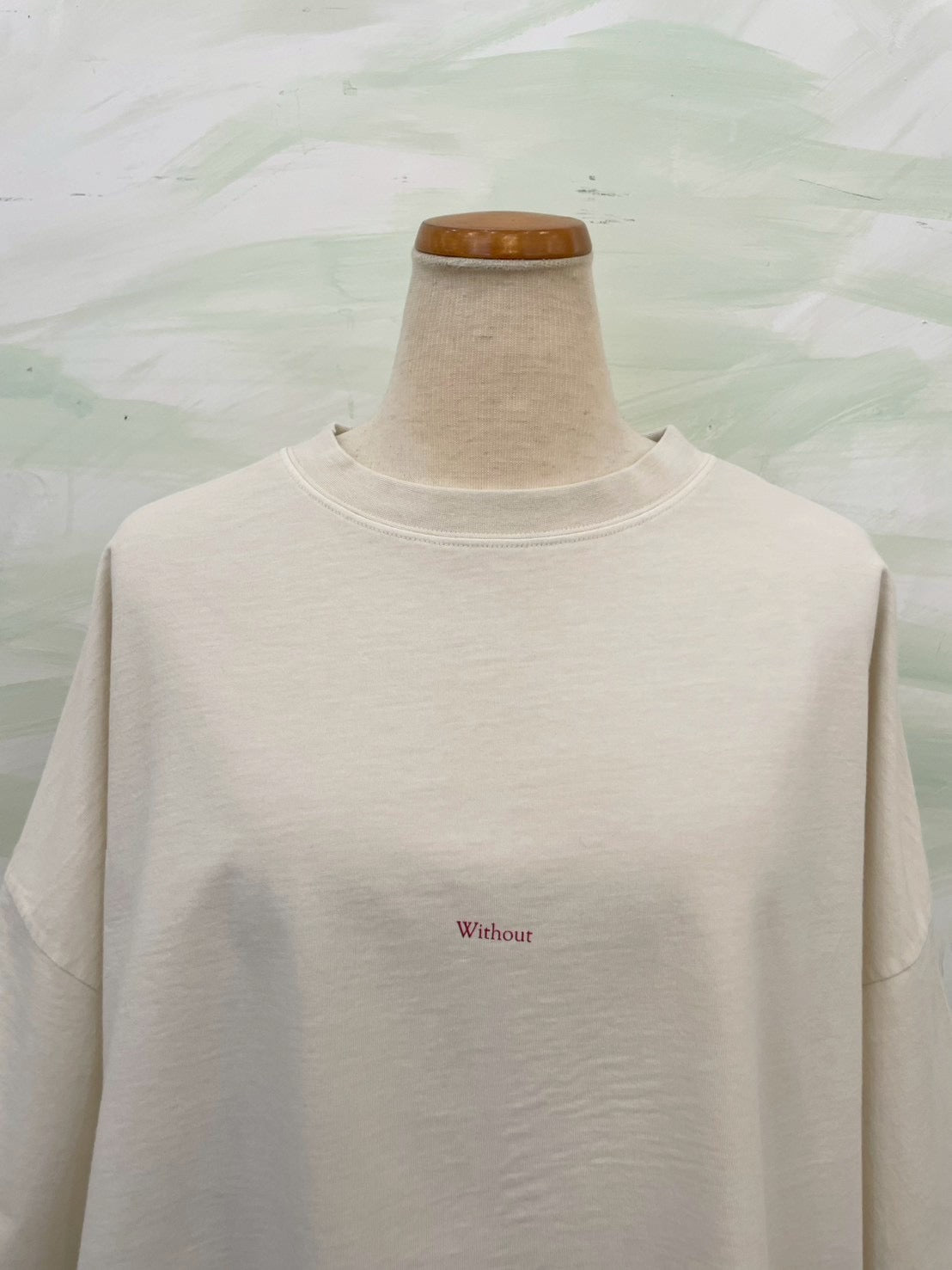 【botanical】ピグメント製品染め オーバーロゴTシャツ