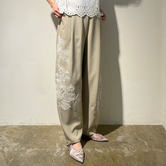 【Eimee Law】レースモチーフコクーンパンツ