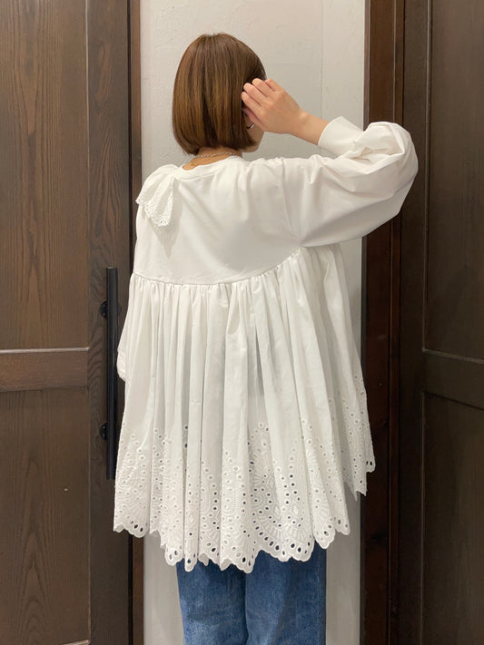 【THOMAS MAGPIE】レースフリルプルオーバー