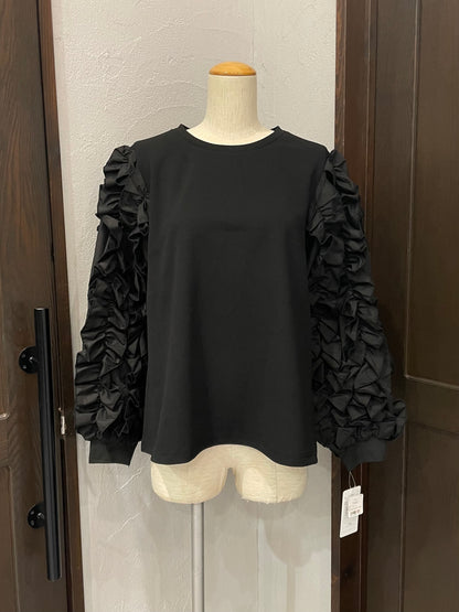 【botanical】袖フリルプルオーバー