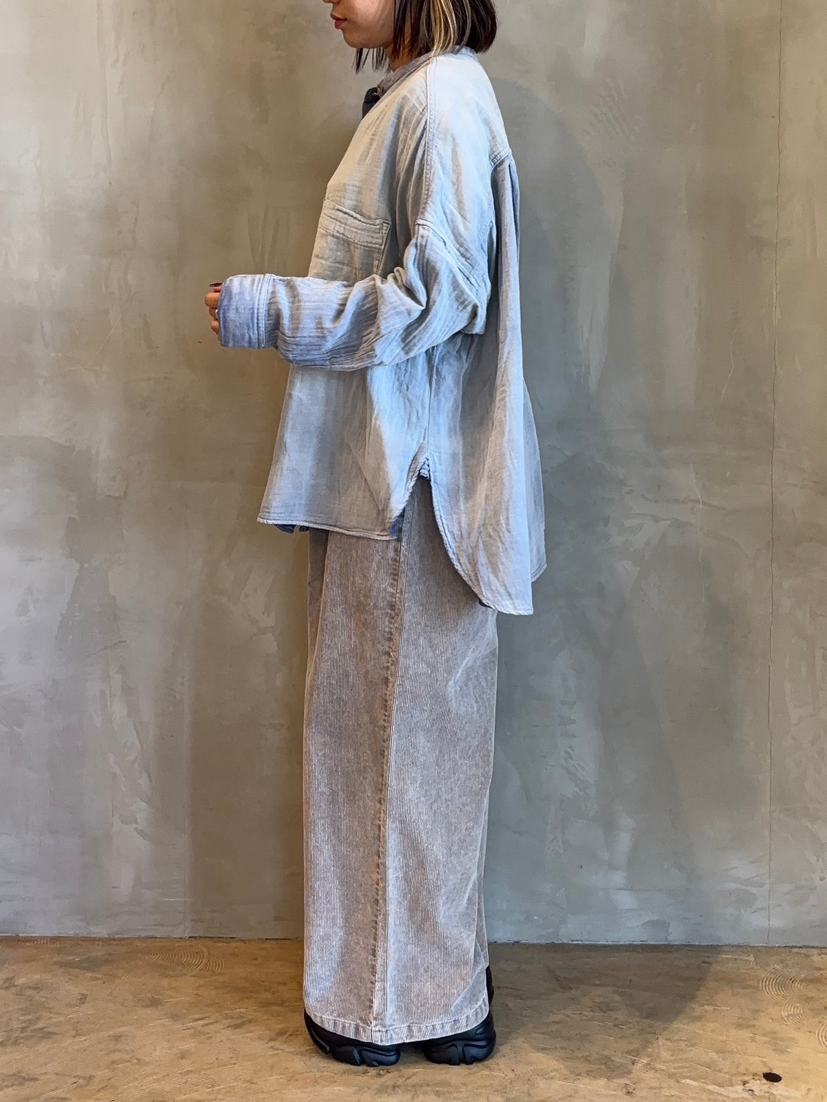 【botanical】コーデュロイワイドレグパンツ