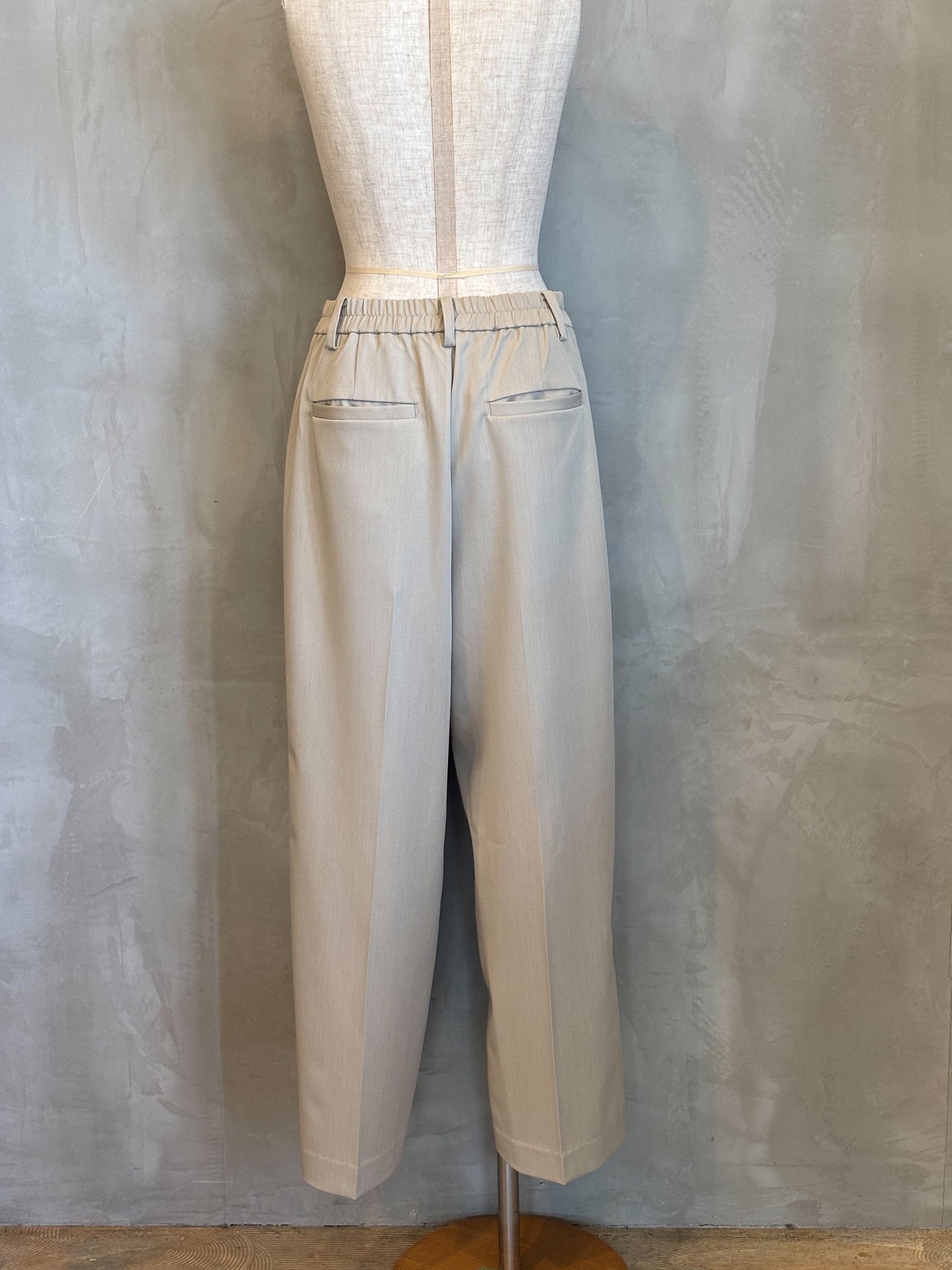 【ROSIEE】カーブポケットタックワイドパンツ