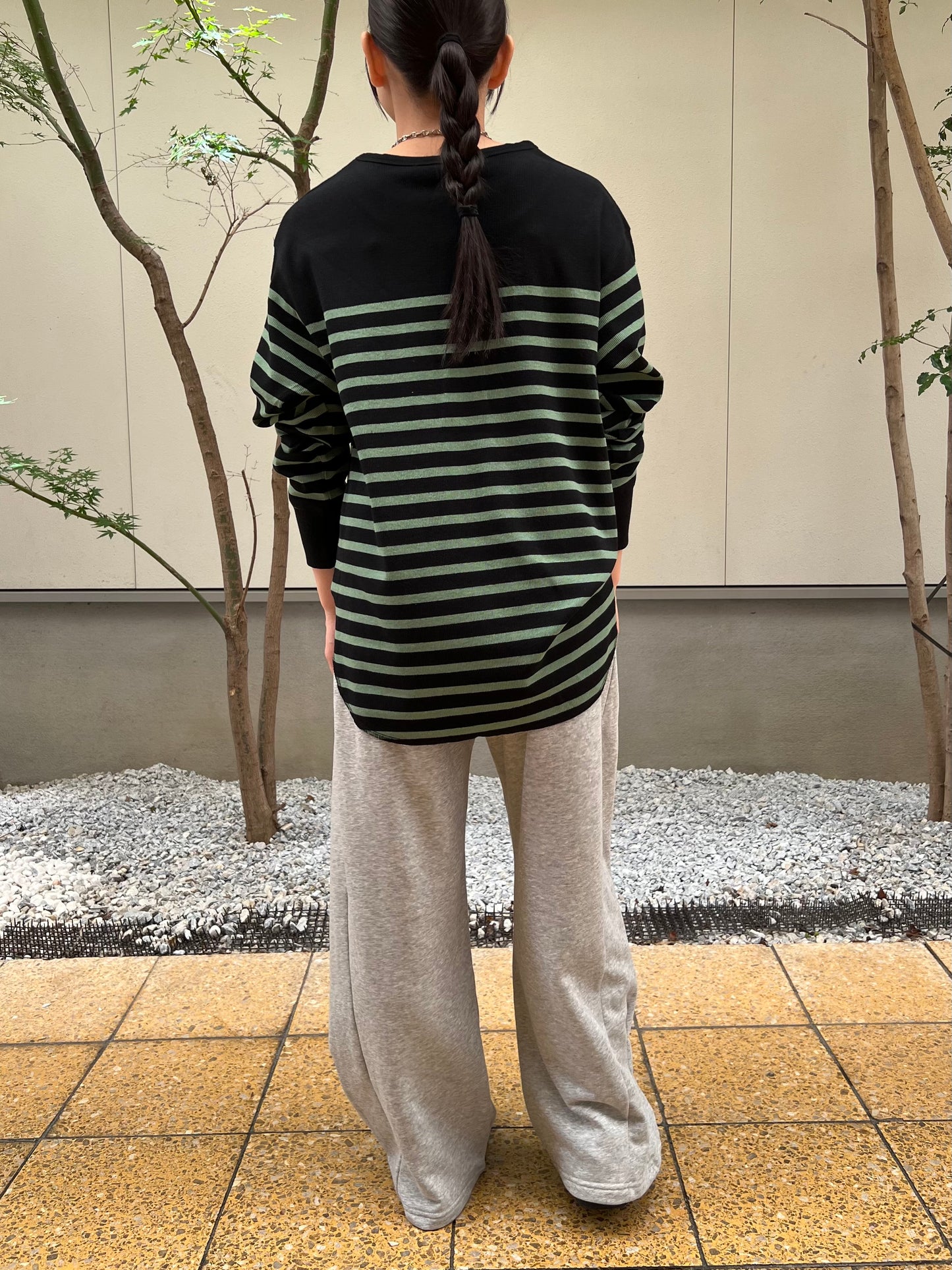 【botanical】リブヘンリーネックプルオーバー