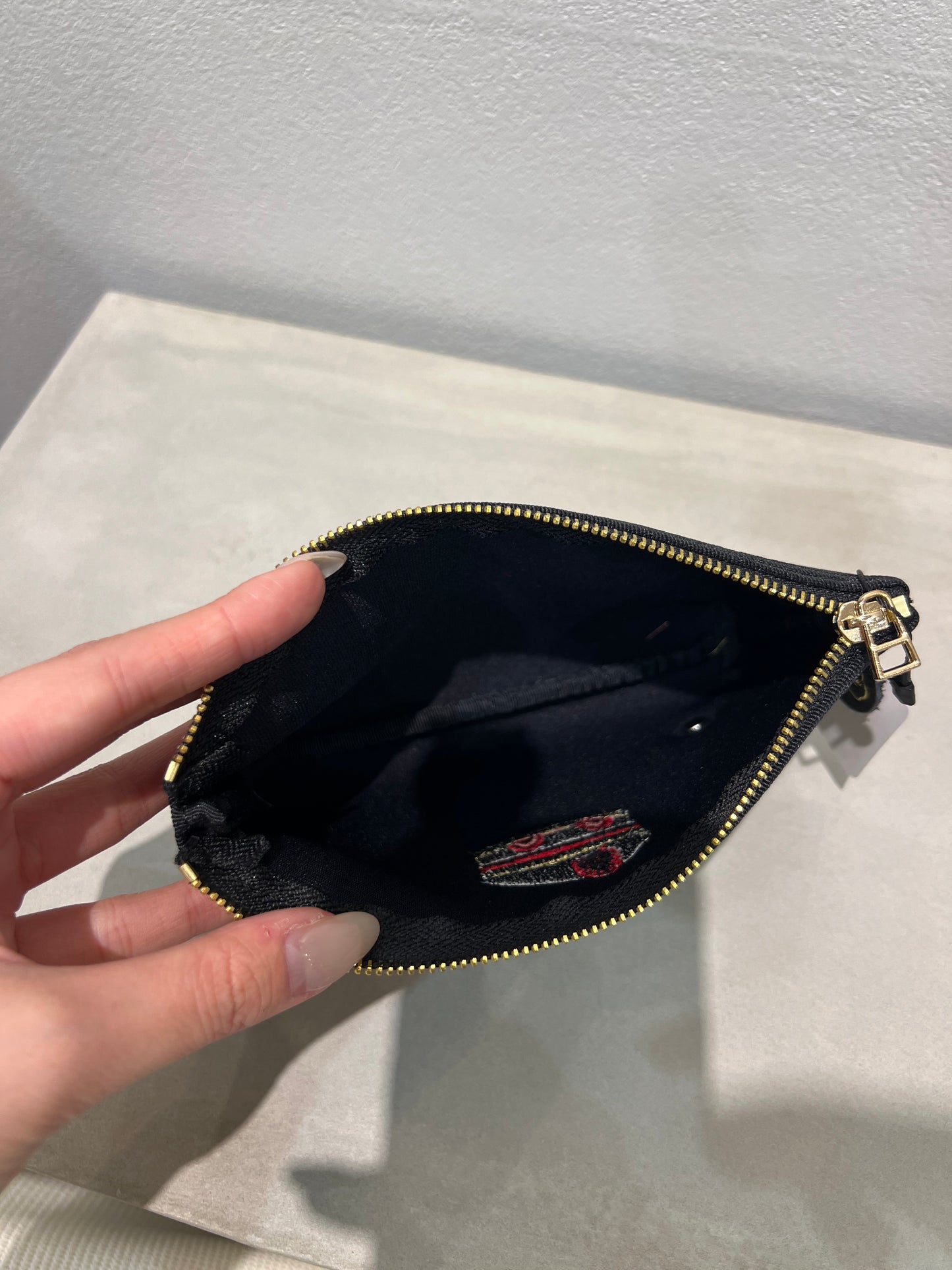 【Rapture】ネイプルズ モチーフ刺繍ポーチ -Sサイズ-