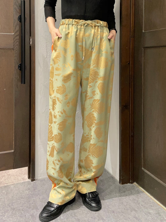 【THOMAS MAGPIE】サテンジャガードパンツ