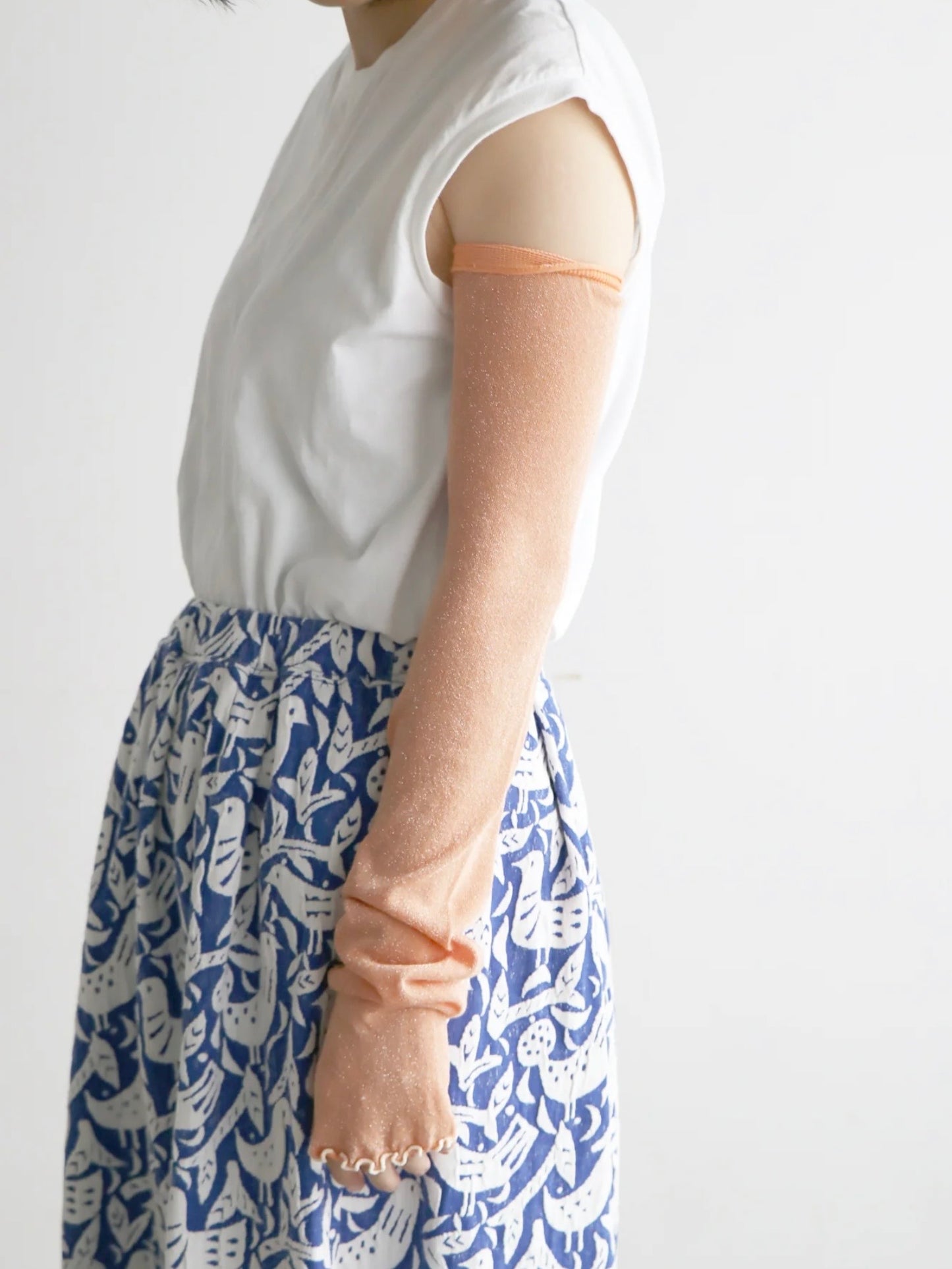 【KIVISDOU】UVカットスパークル アームカバー (ラメ)