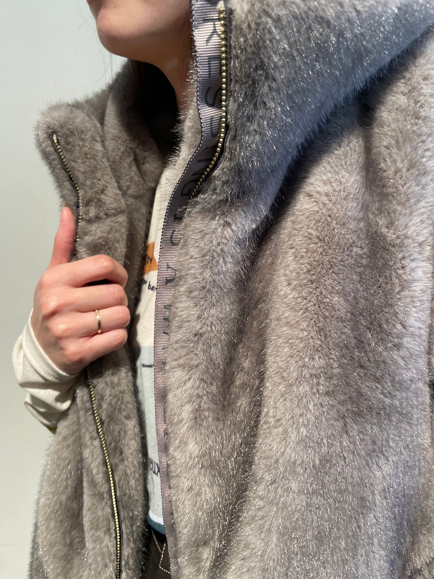 【予約商品】Eimee Law/ミンクファーフーディベスト