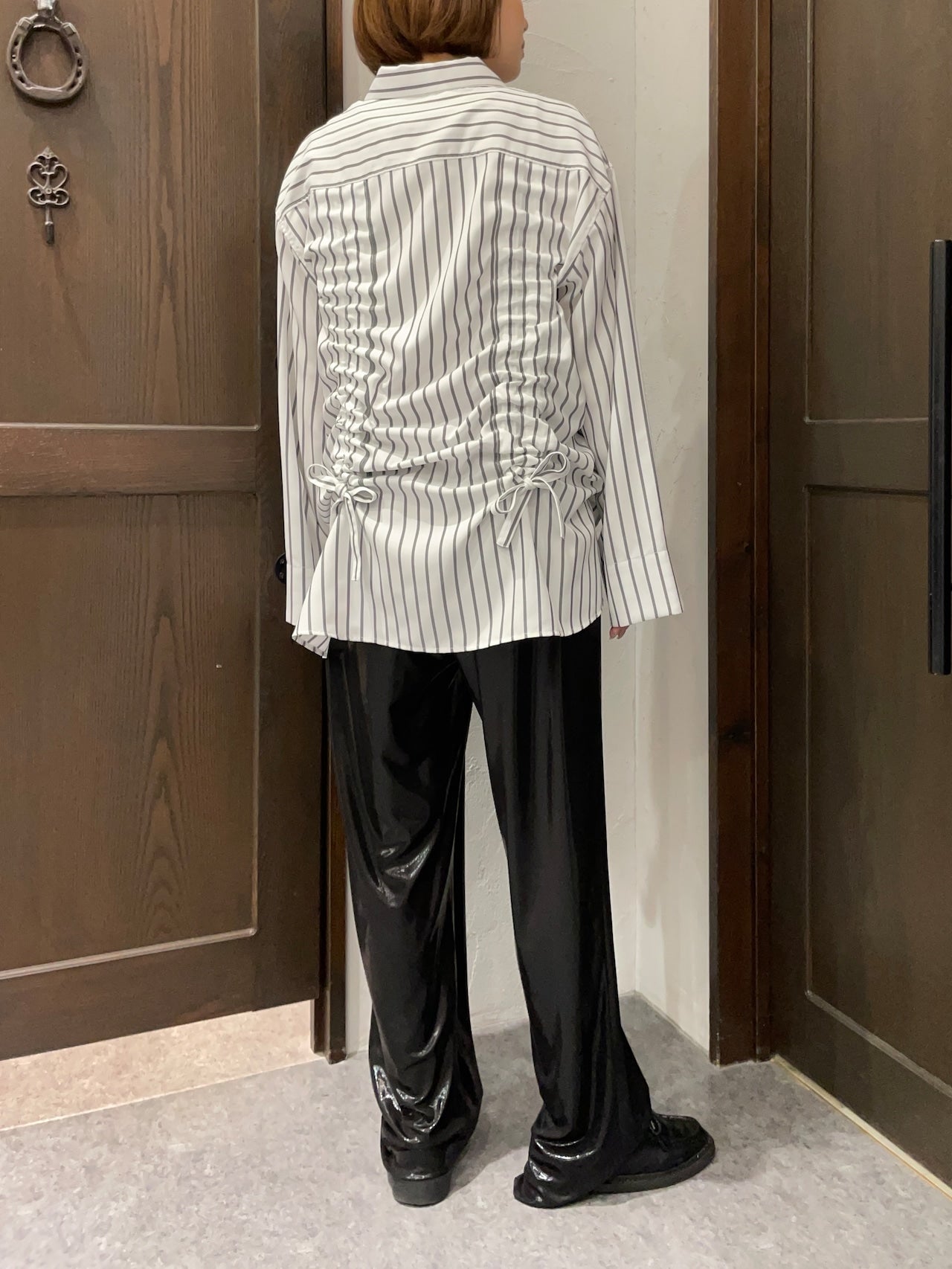 【THOMAS MAGPIE】ドローストリングシャツジャケット