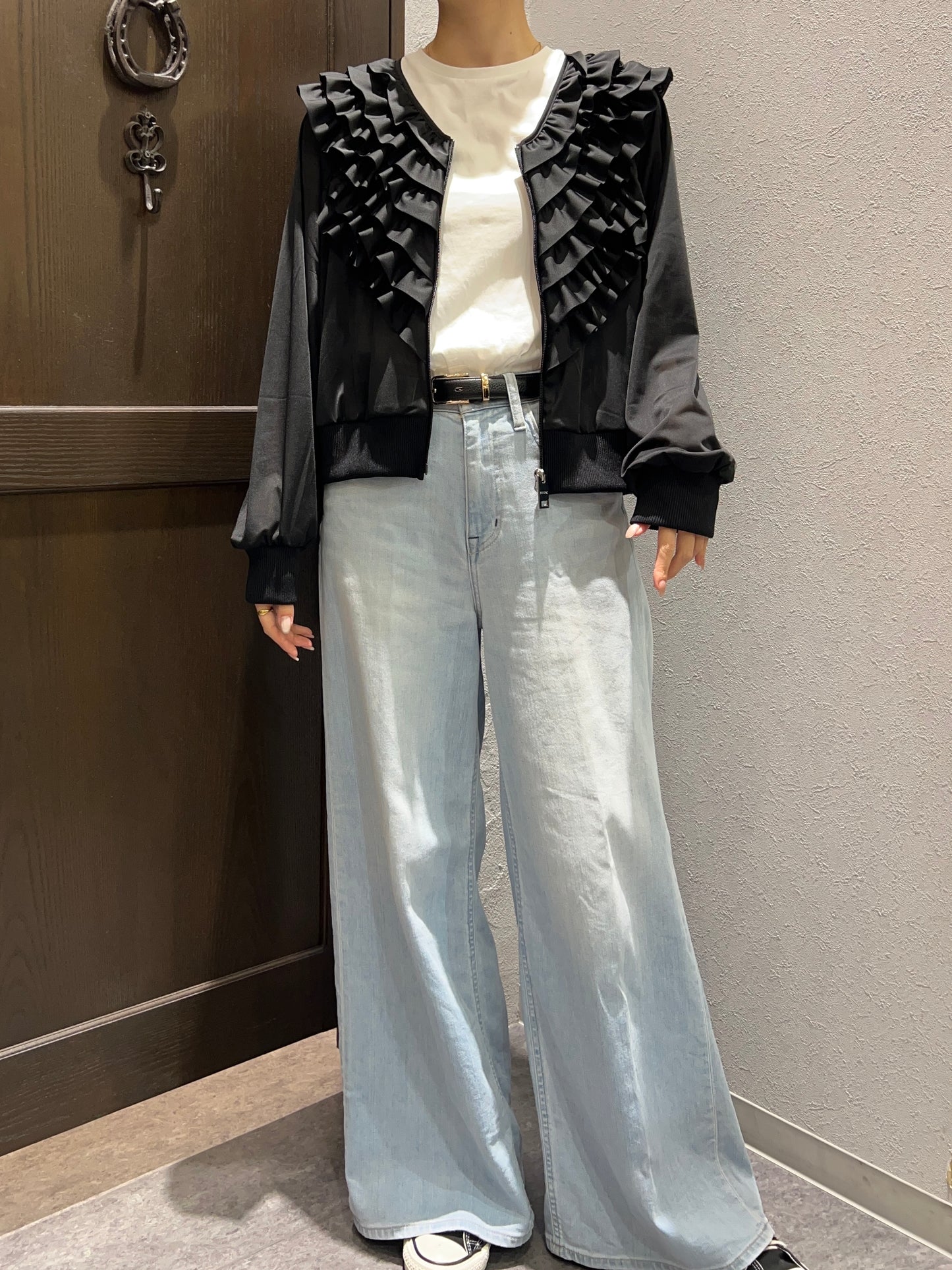 【１％】フロントフリルシアージャケット