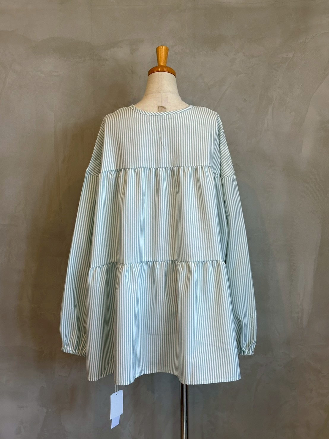 【botanical】ティアードチュニック長袖ブラウス