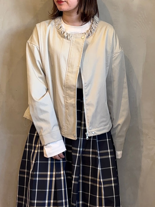 【botanical】ギャザーネックブルゾン