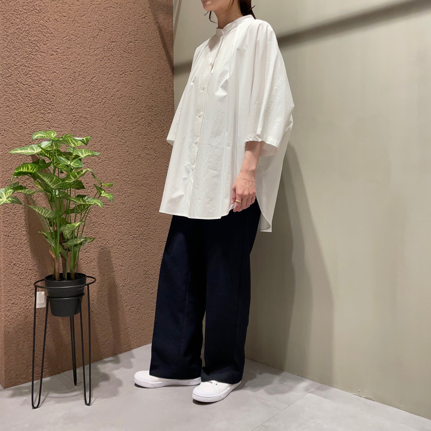 【YENN】ROUND FORM シャツ