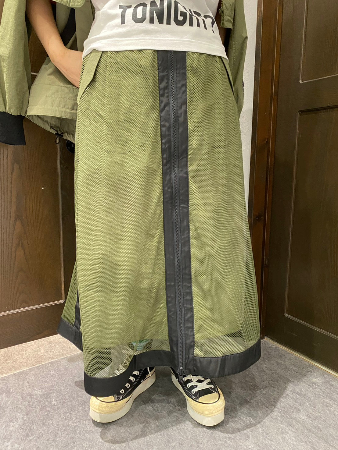 【Risley】Reebokコラボメッシュティアードスカート