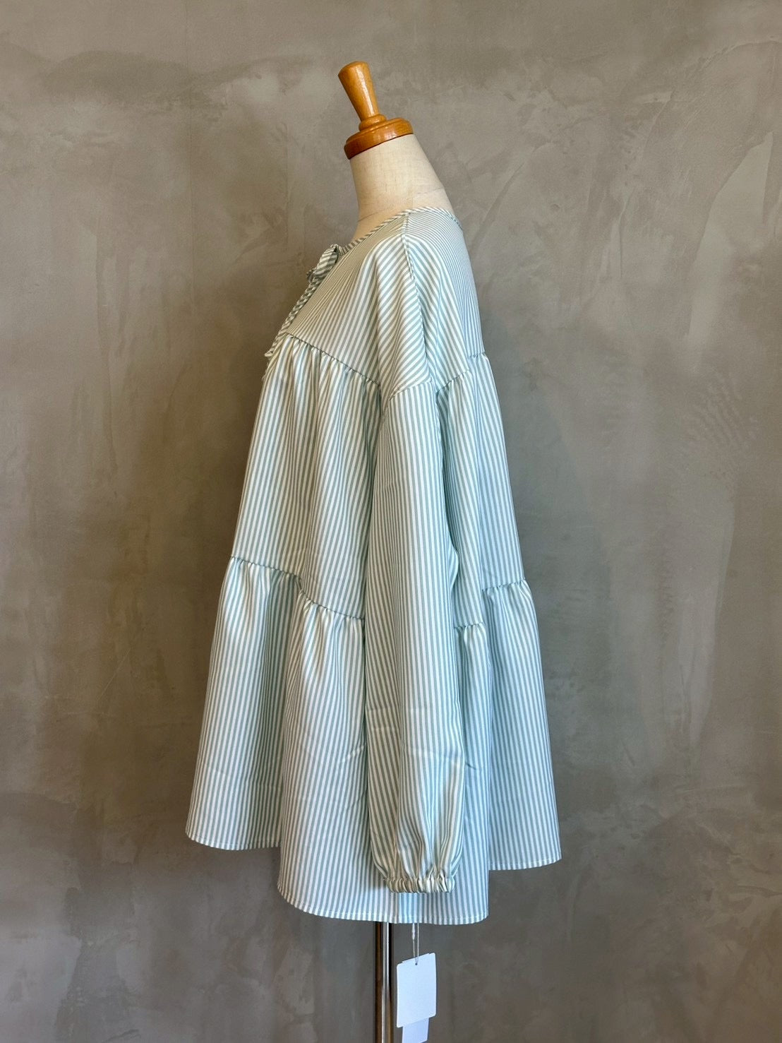 【botanical】ティアードチュニック長袖ブラウス