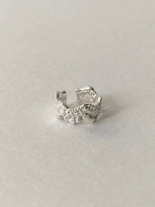 〈予約〉【flavour】レースグレインイヤーカフ SILVER