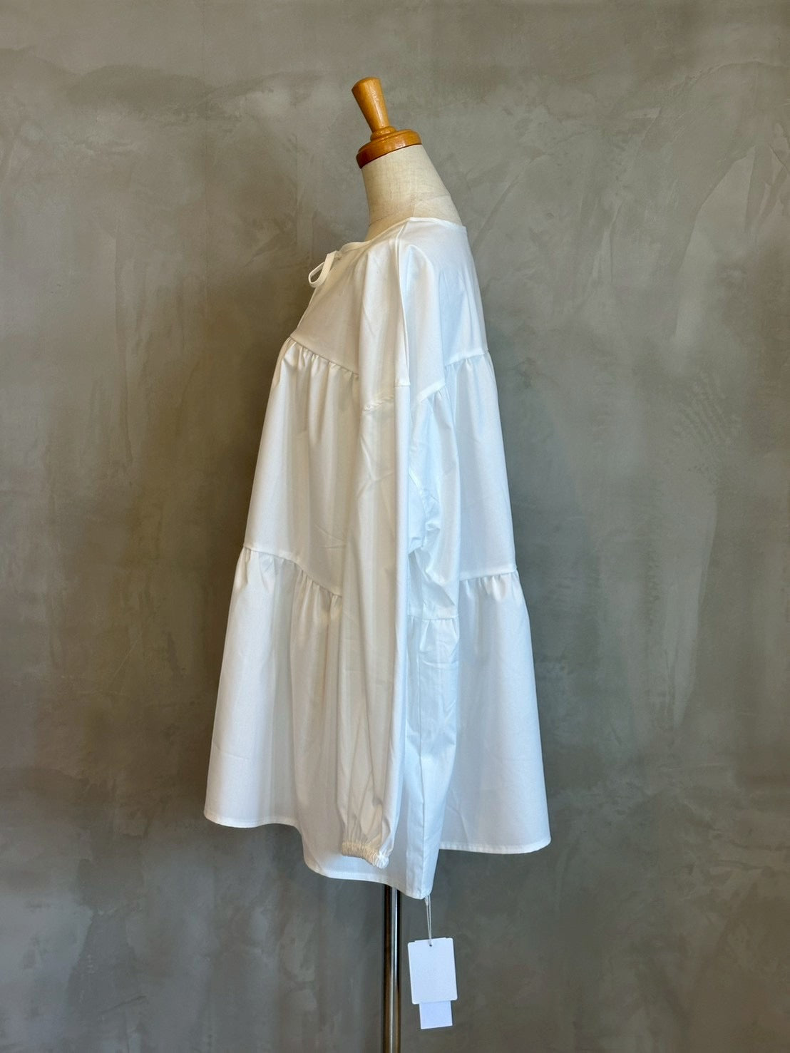 【botanical】ティアードチュニック長袖ブラウス