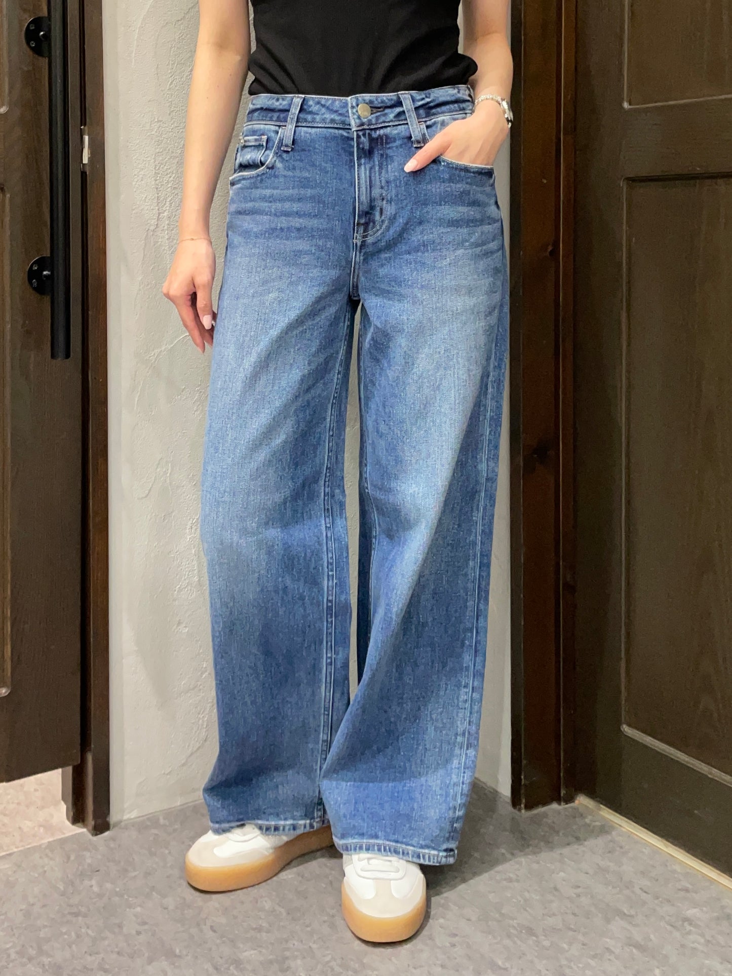 【Healthy denim】ピンクペッパーミッドライズ