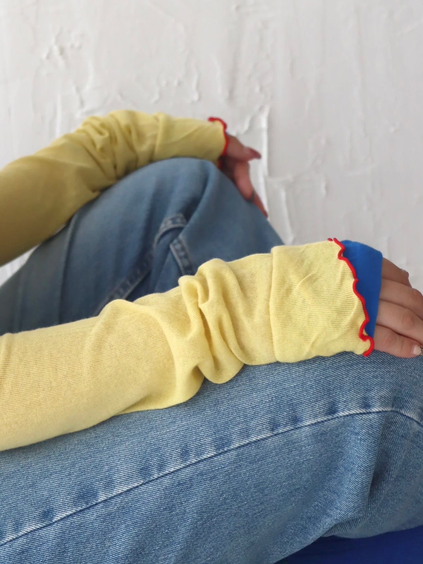 【KIVISDOU】チューリップフリルUVアームカバー