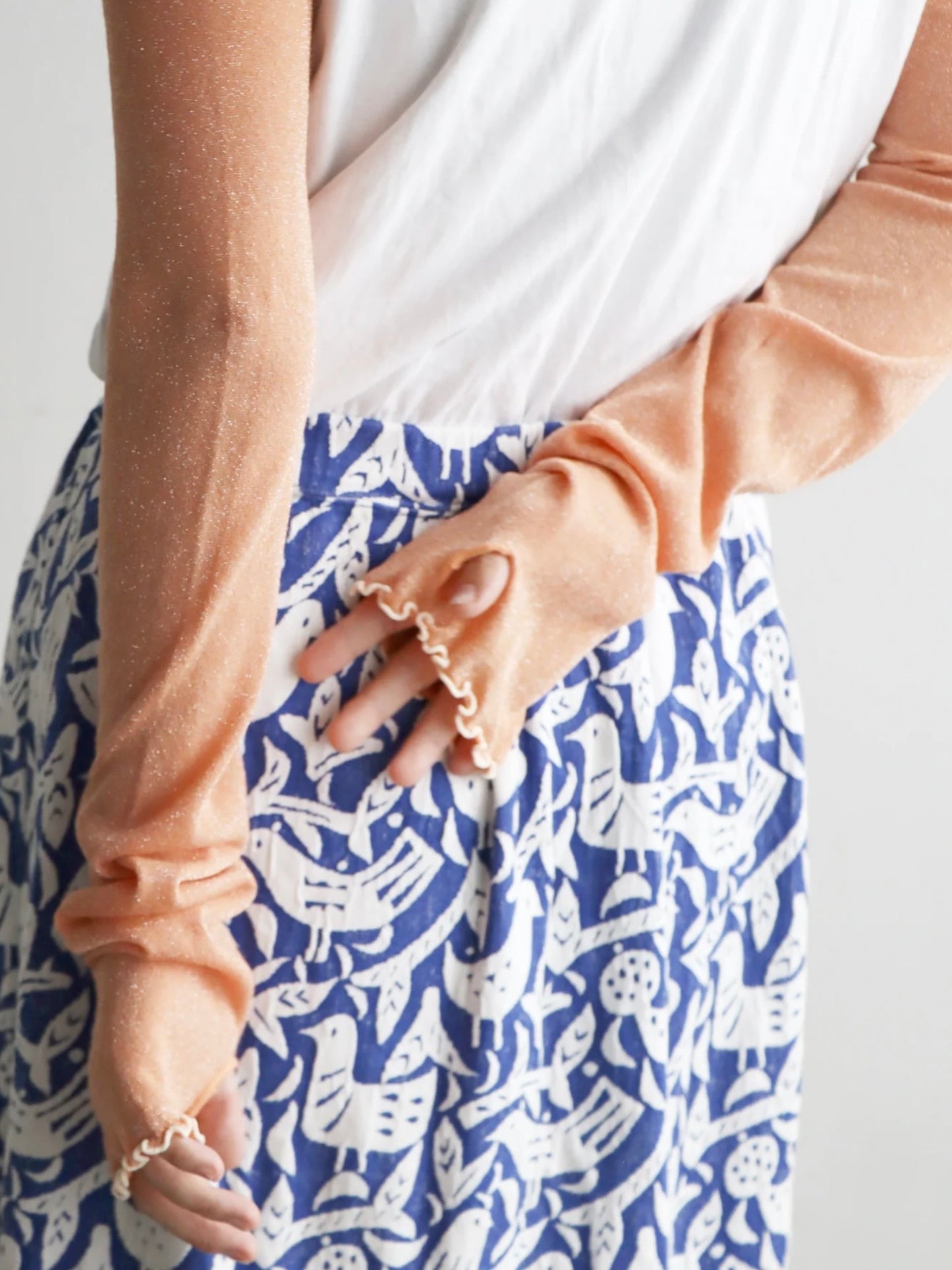 【KIVISDOU】UVカットスパークル アームカバー (ラメ)