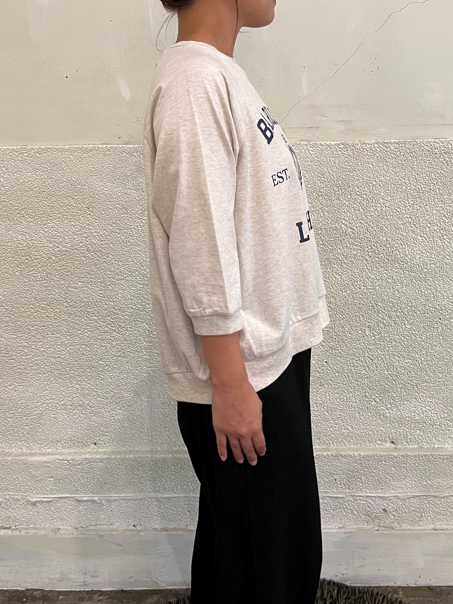 【QTUME】6分袖ジャージTシャツ