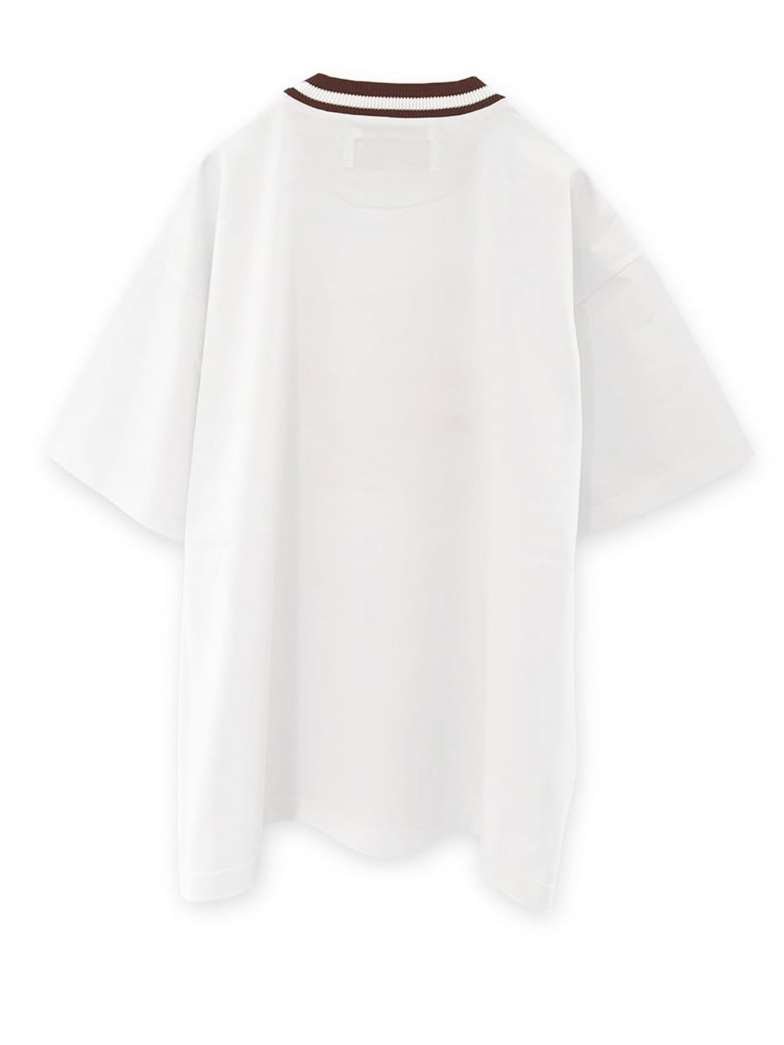 【カジュアルが新鮮になる、大人のTシャツ】EN'DAY/アートプリント×コード刺繍 Tシャツ