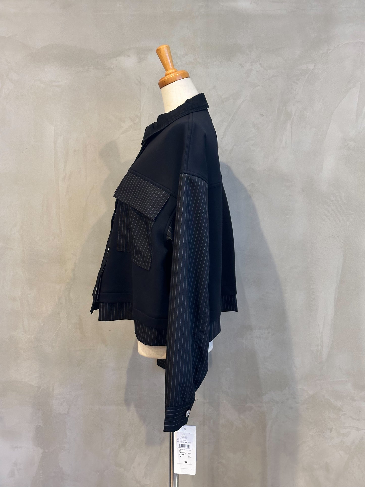 【botanical】異素材切り替えデニムジャケット