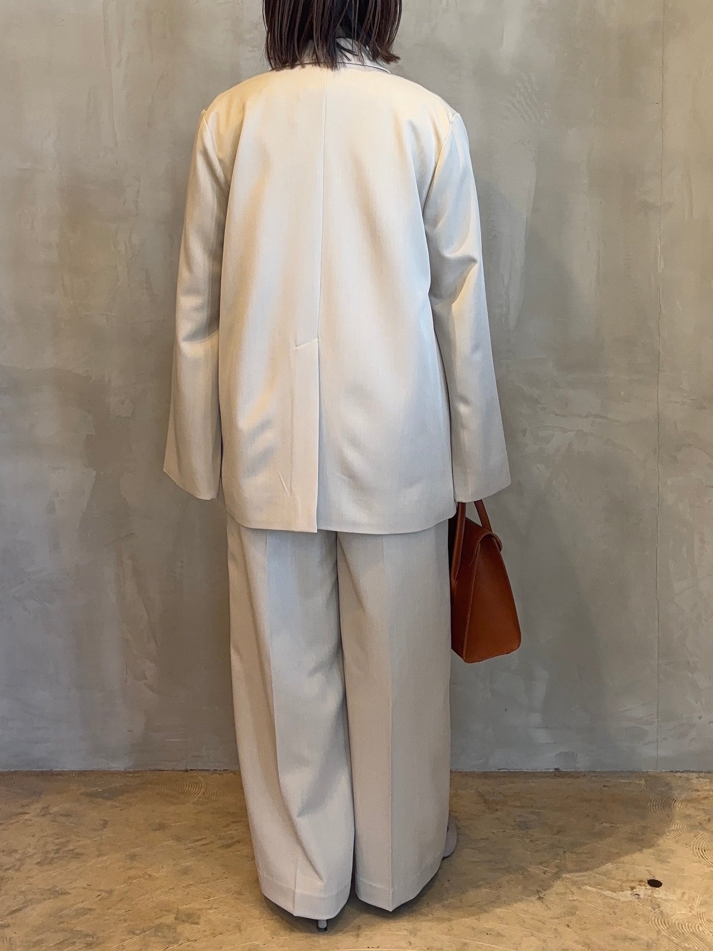 【ROSIEE】カーブポケットタックワイドパンツ