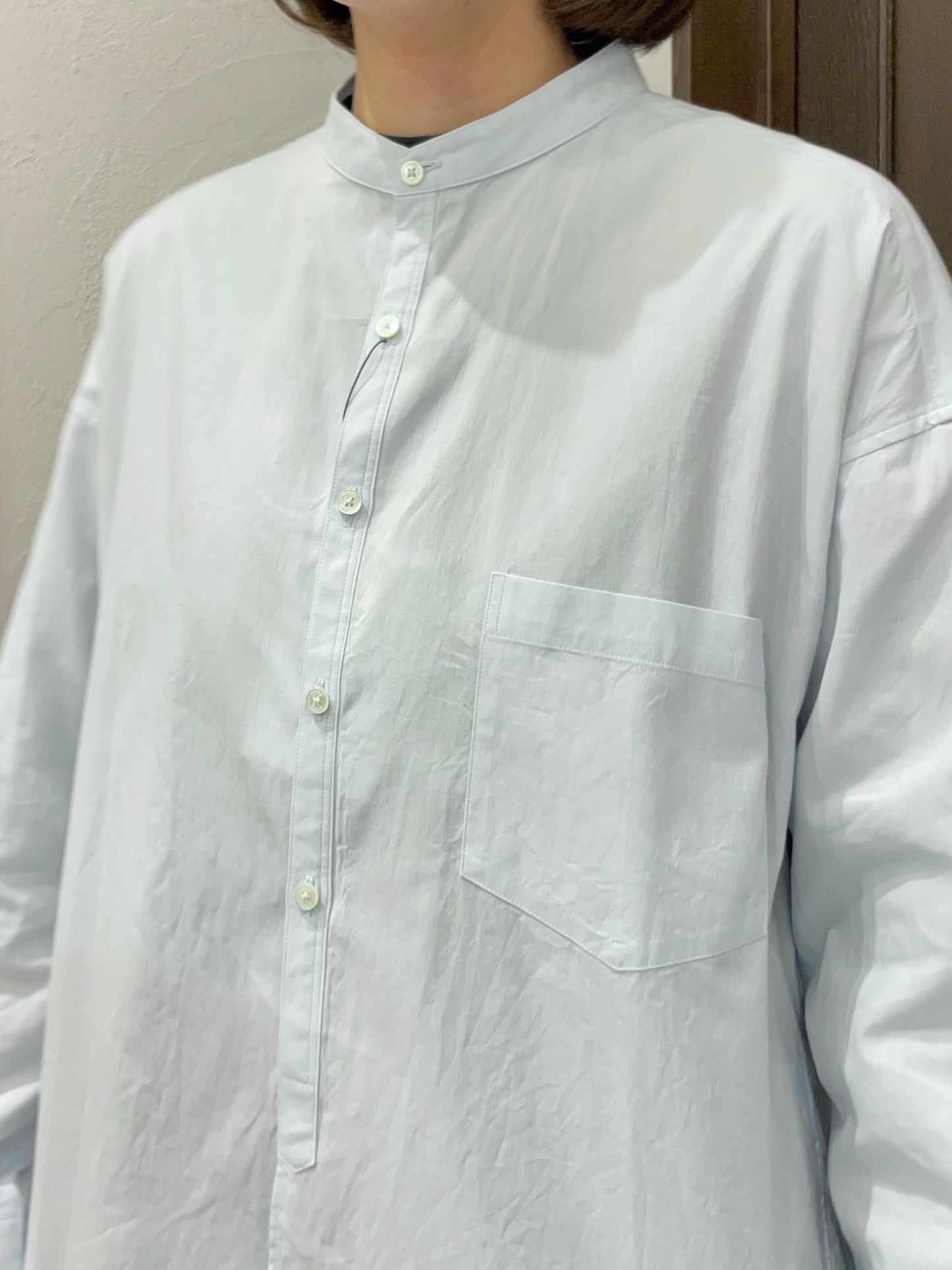 【TICCA】ノーカラーシャツ