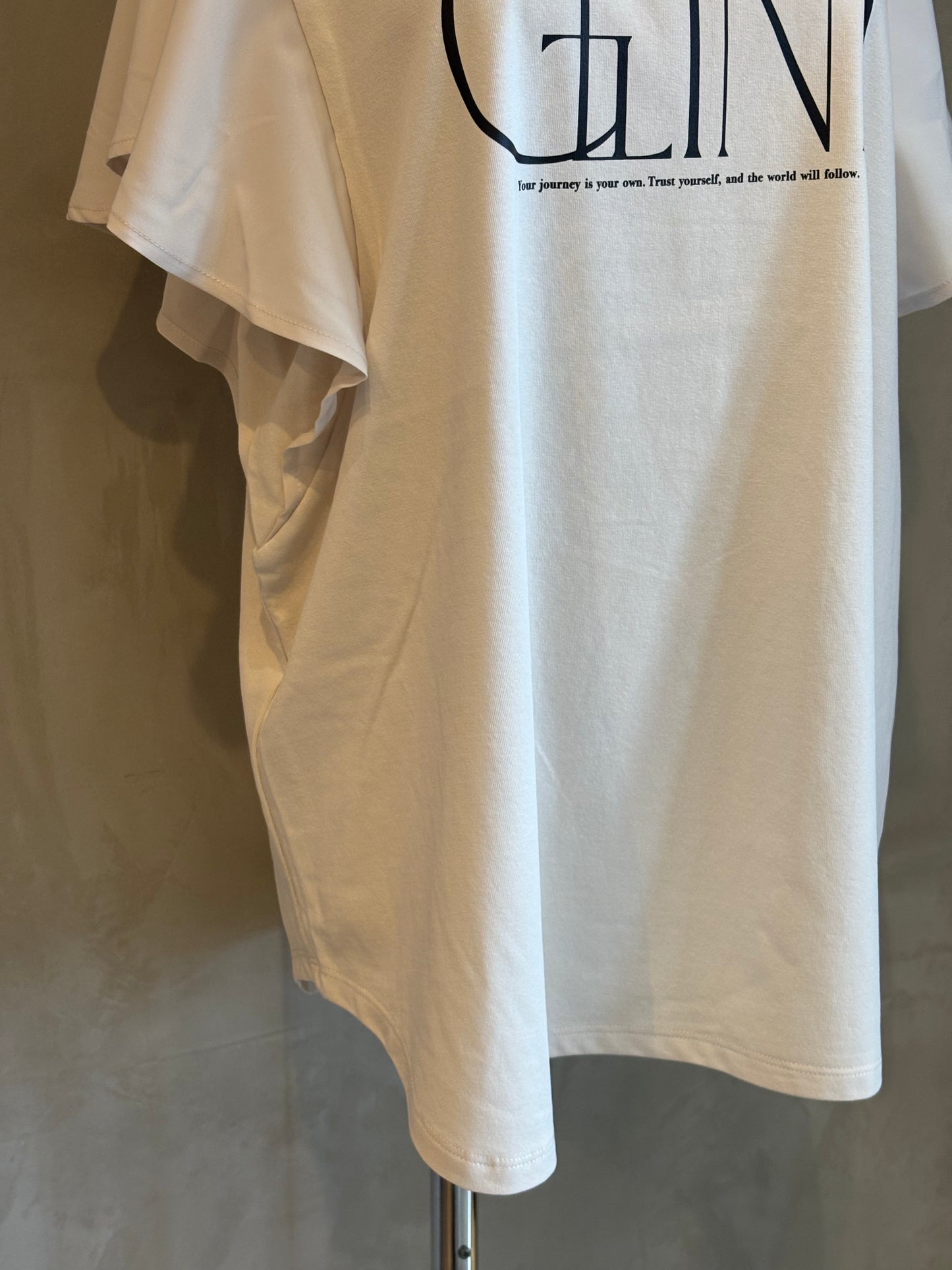 【botanical】USAコットンフリル袖ロゴTee