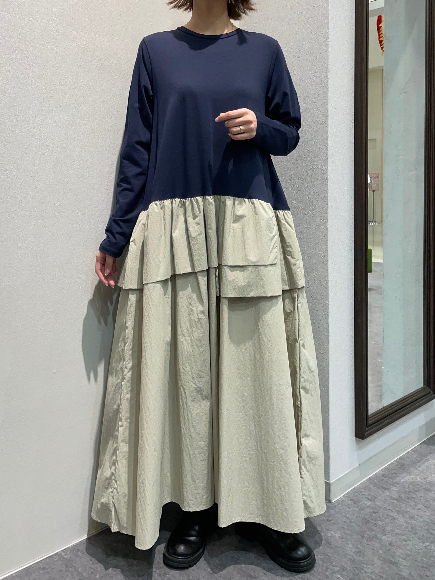 【Mewl】タフタドッキングワンピース