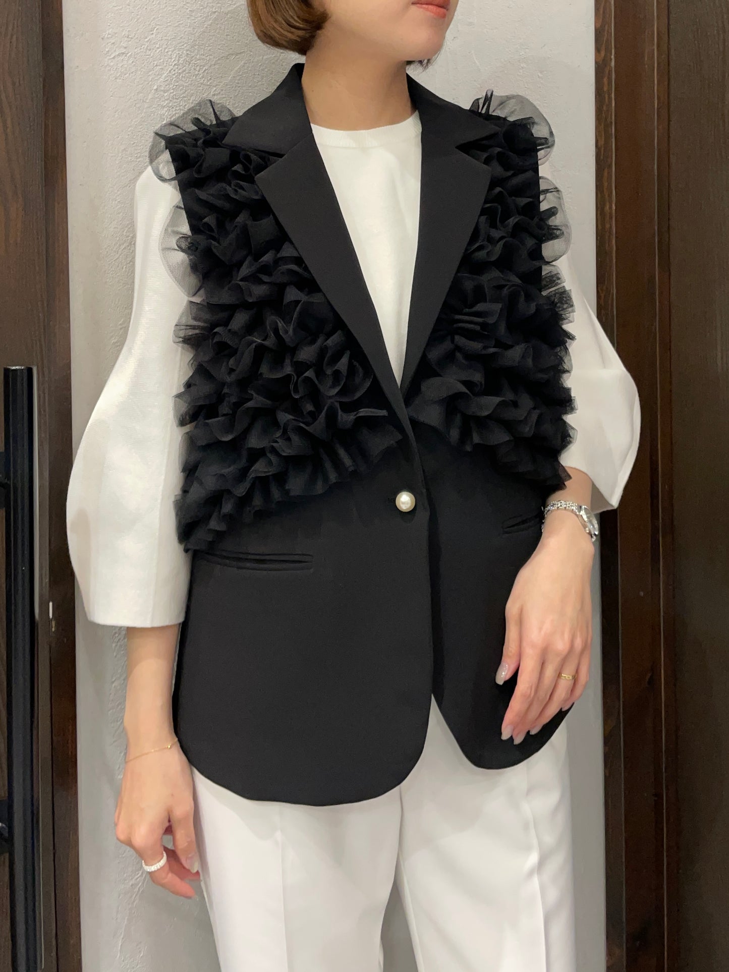 【PICCIN PERLA】チュールジレ