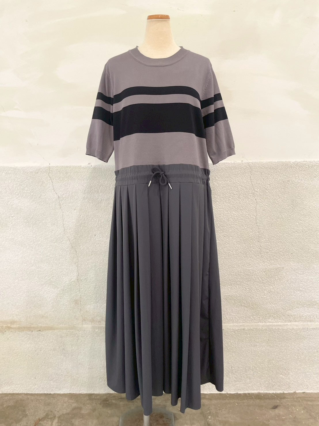 【botanical】プリーツスカートワンピース