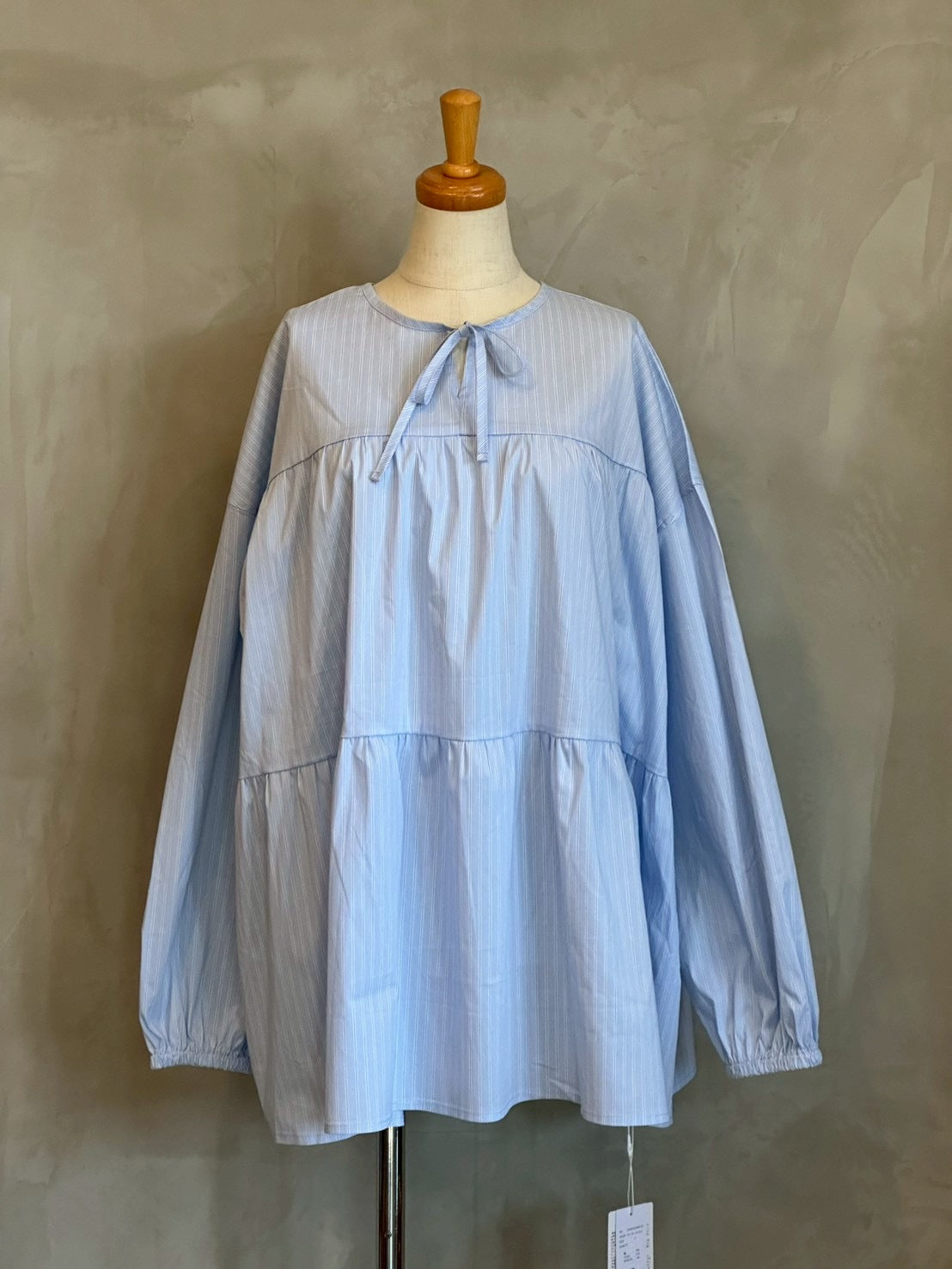 【botanical】ティアードチュニック長袖ブラウス