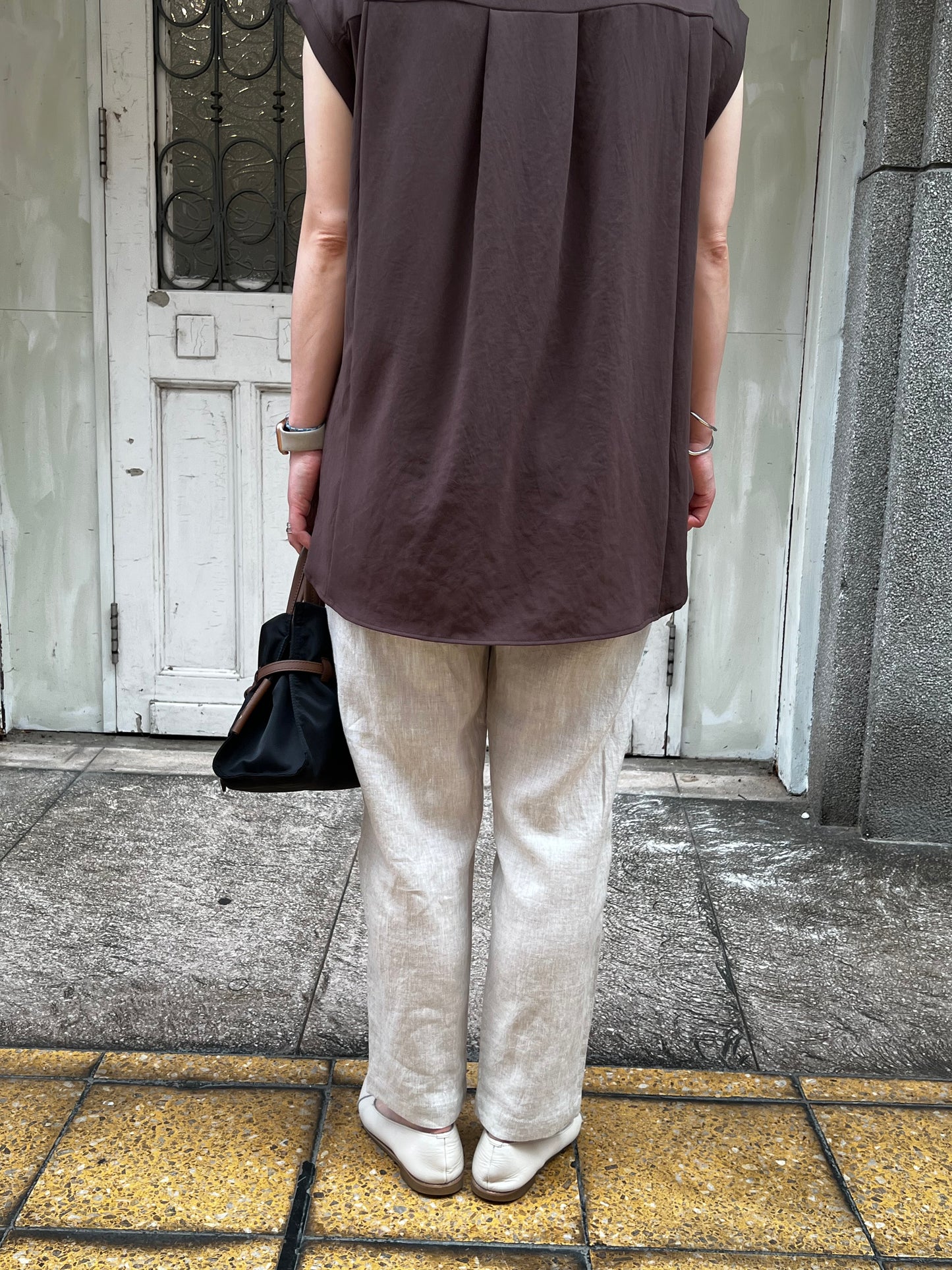 【Swarm】リネンテーパードパンツ