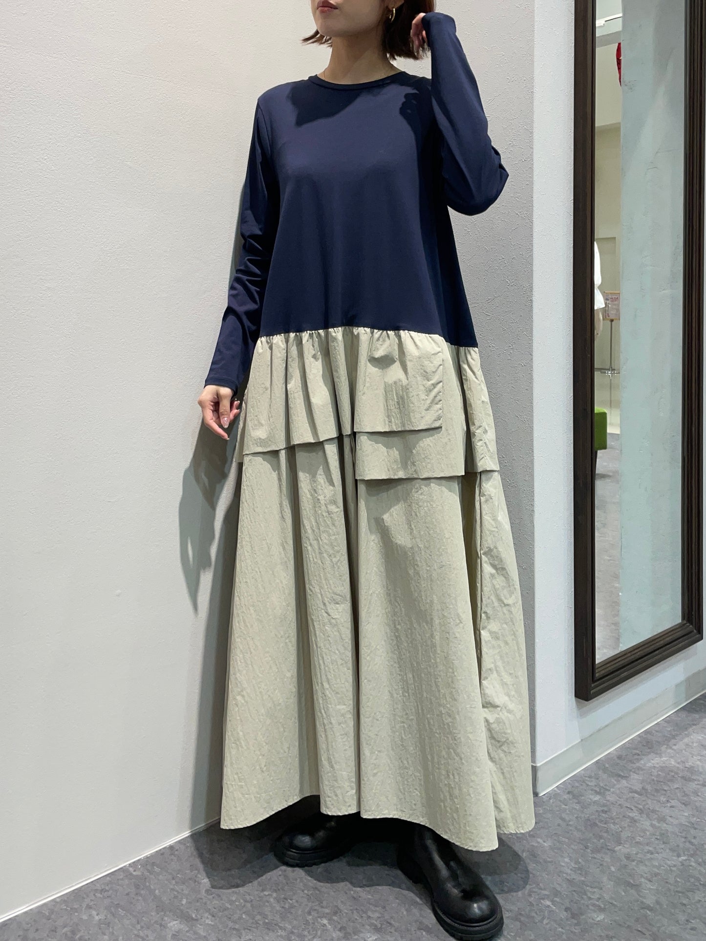 【Mewl】タフタドッキングワンピース