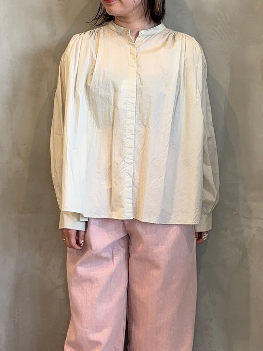 【MidiUmi】ギャザーワイドシャツ