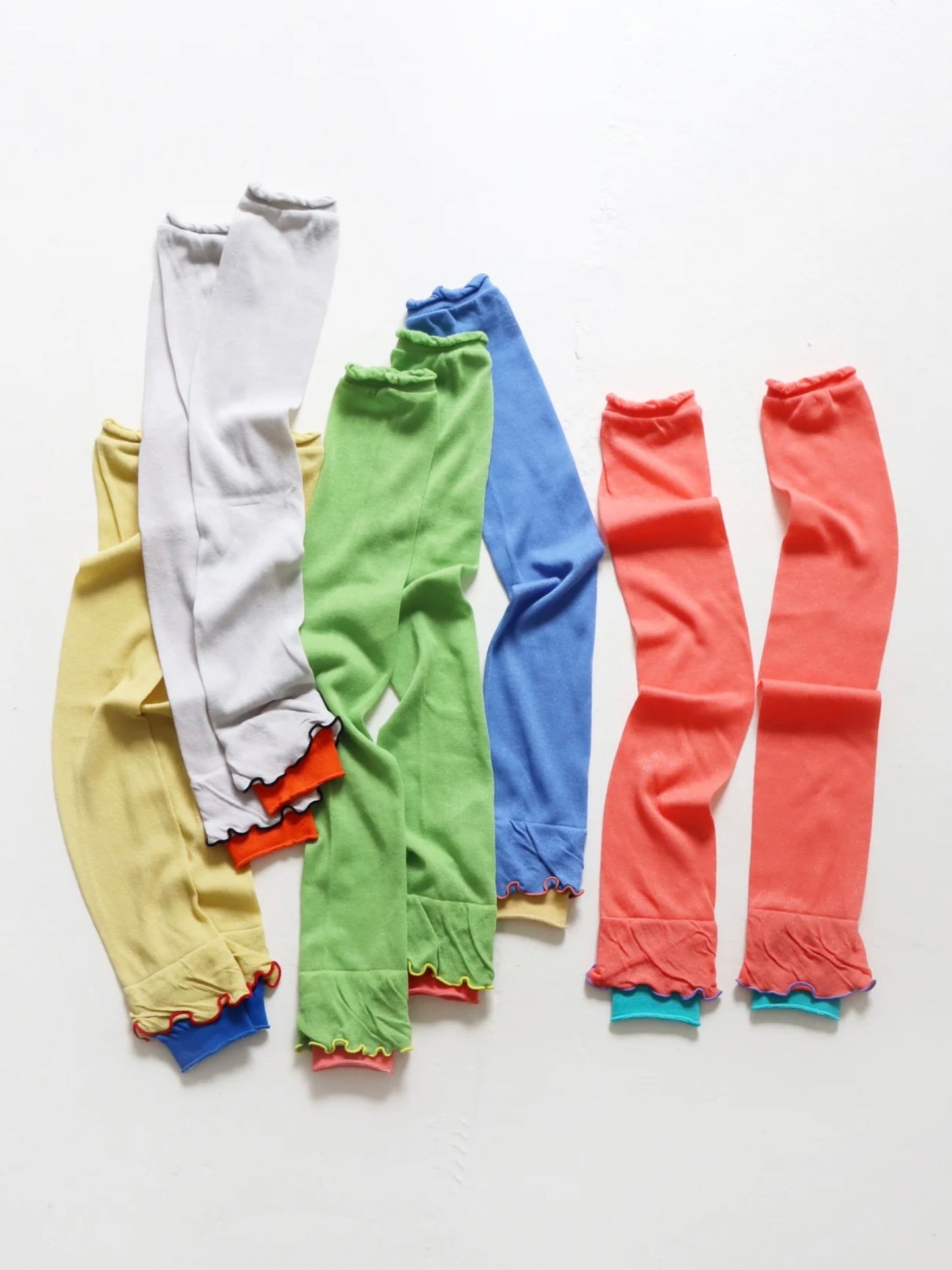 【KIVISDOU】チューリップフリルUVアームカバー