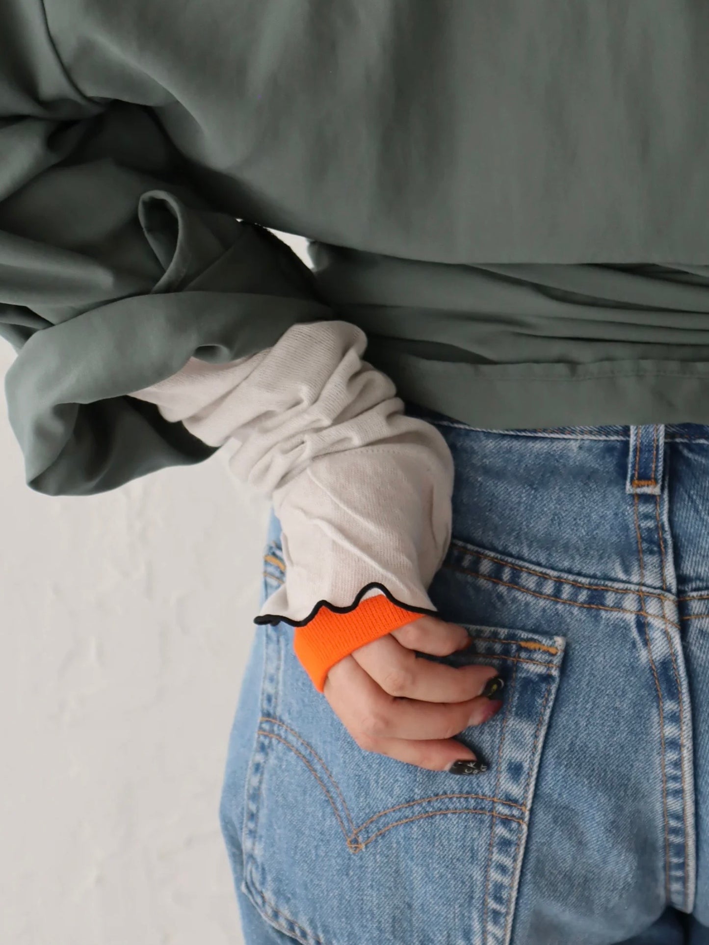 【KIVISDOU】チューリップフリルUVアームカバー