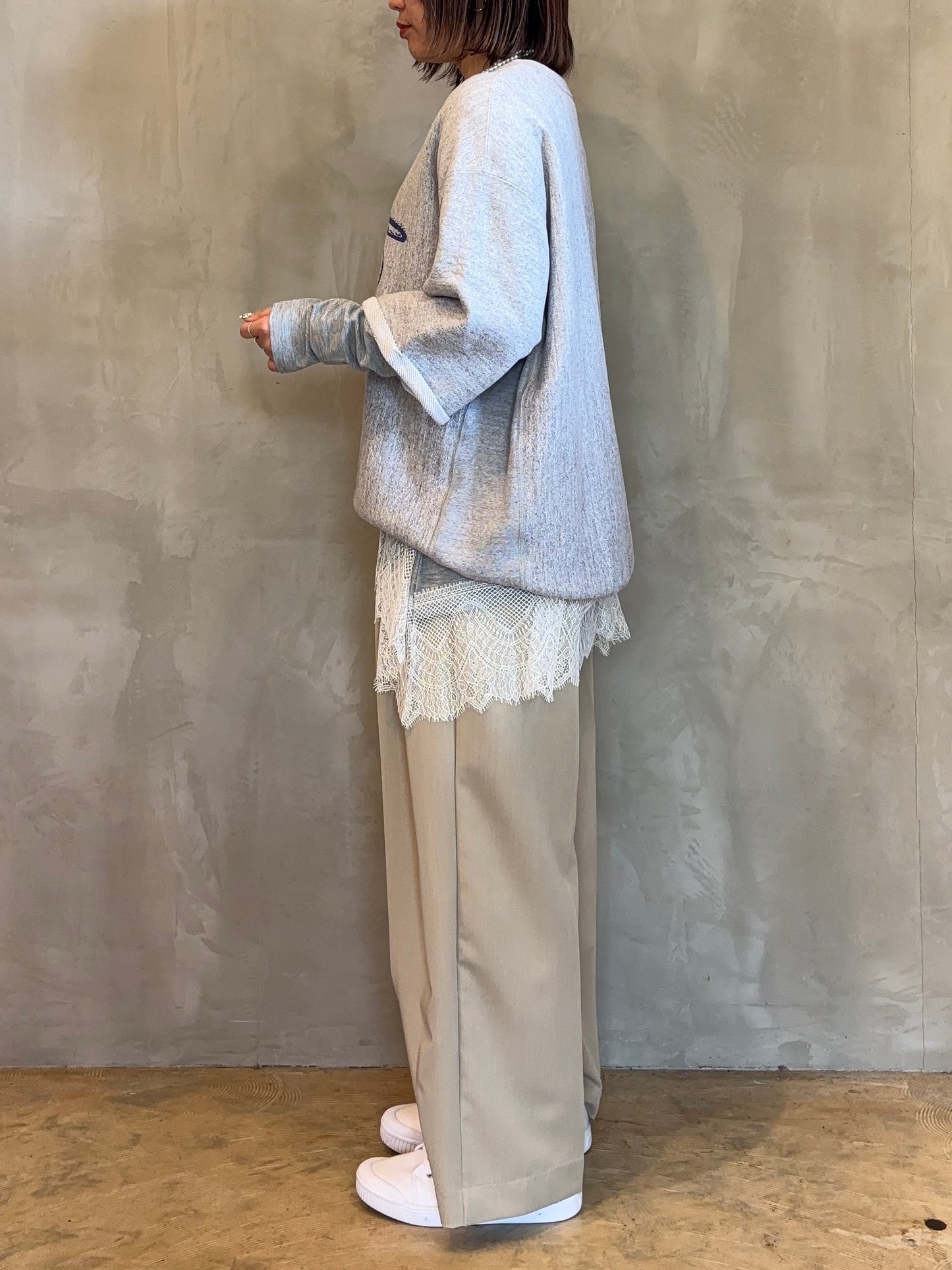 【ROSIEE】カーブポケットタックワイドパンツ