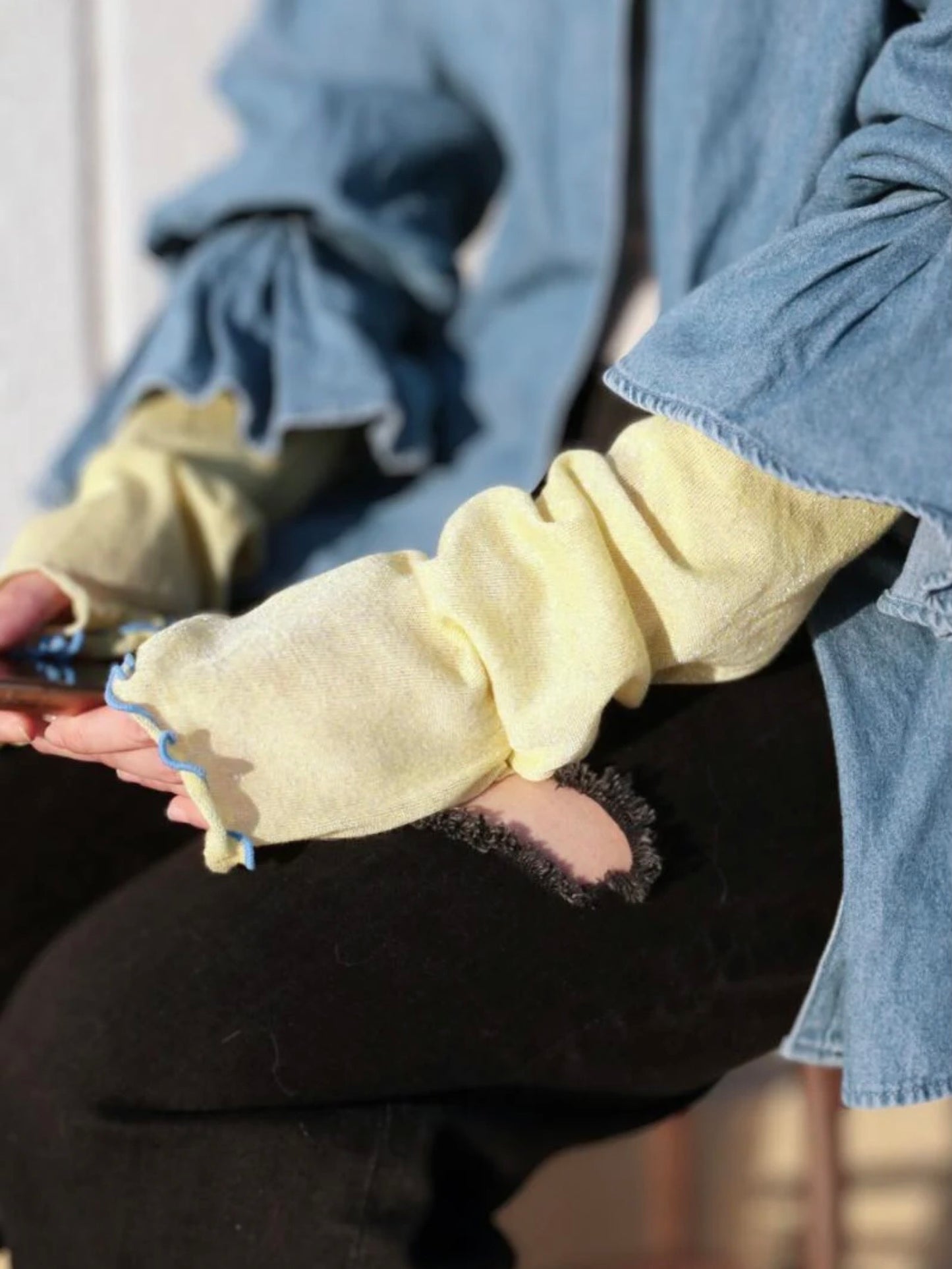 【KIVISDOU】UVカットスパークル アームカバー (ラメ)