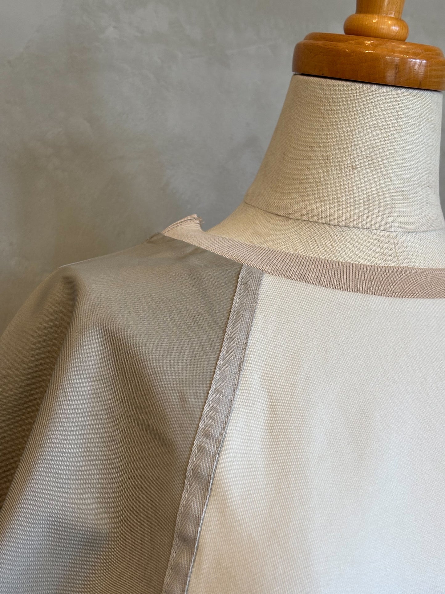 【botanical】配色ライン異素材プルオーバー