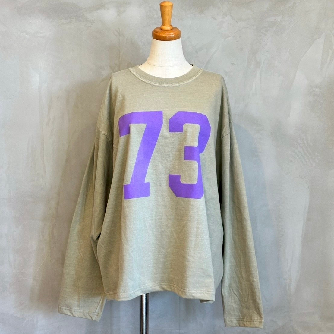【ALL HOURS】6.1オンスピグメントダイ 73 ロングTEE