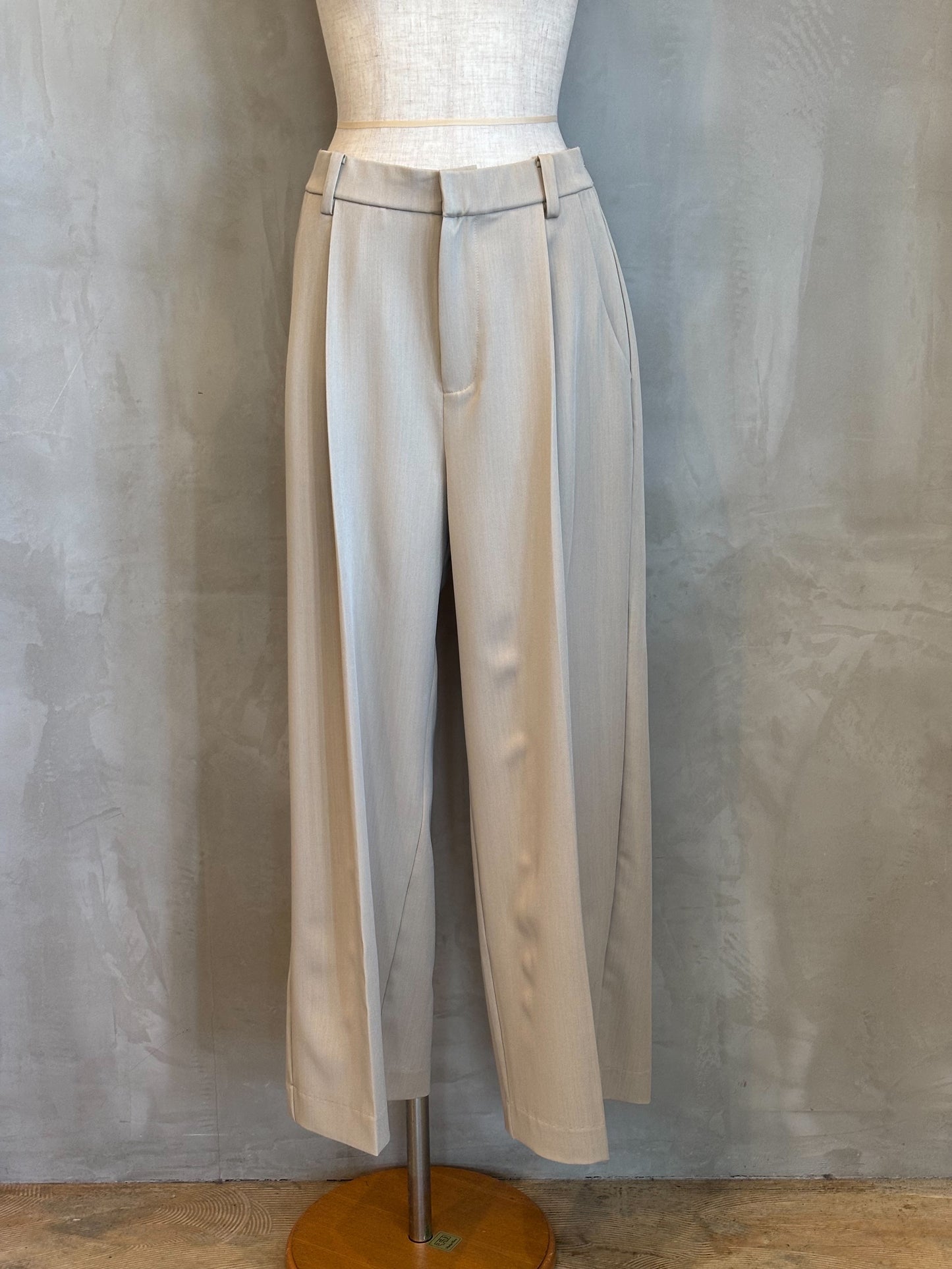 【ROSIEE】カーブポケットタックワイドパンツ