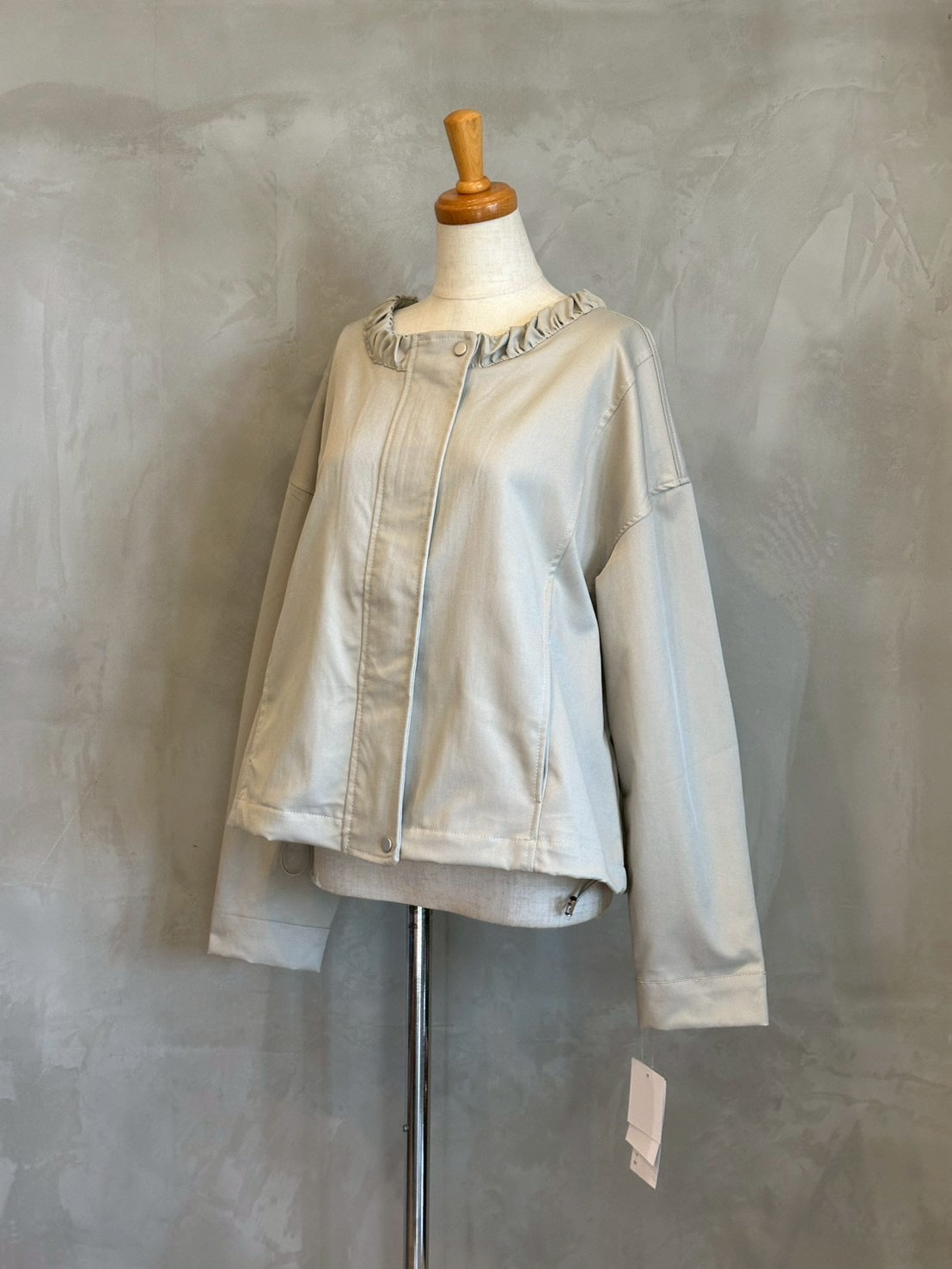 【botanical】ギャザーネックブルゾン