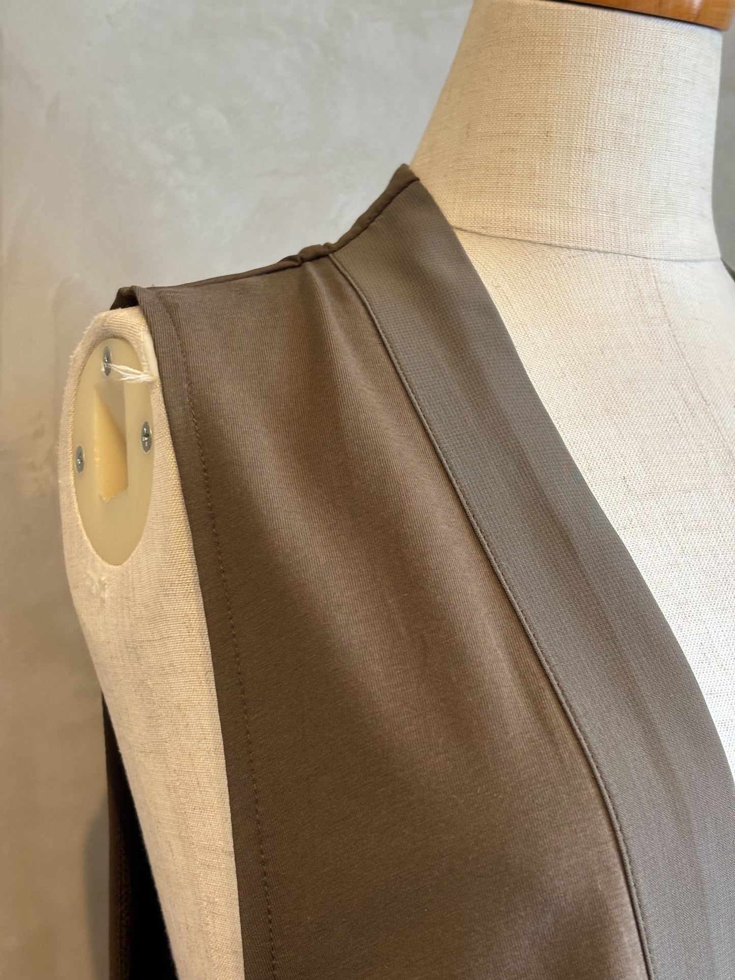 【botanical】バックシアー切替ロングジレ