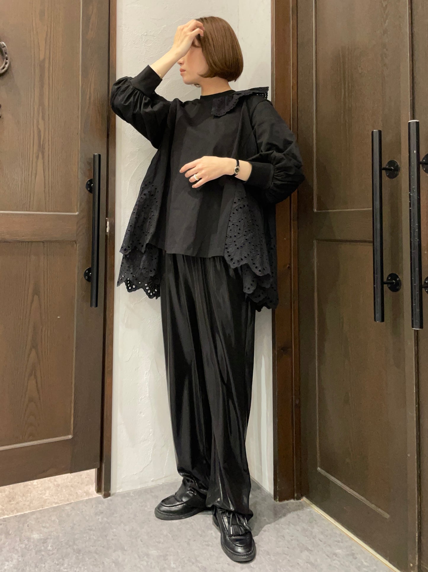 【THOMAS MAGPIE】レースフリルプルオーバー