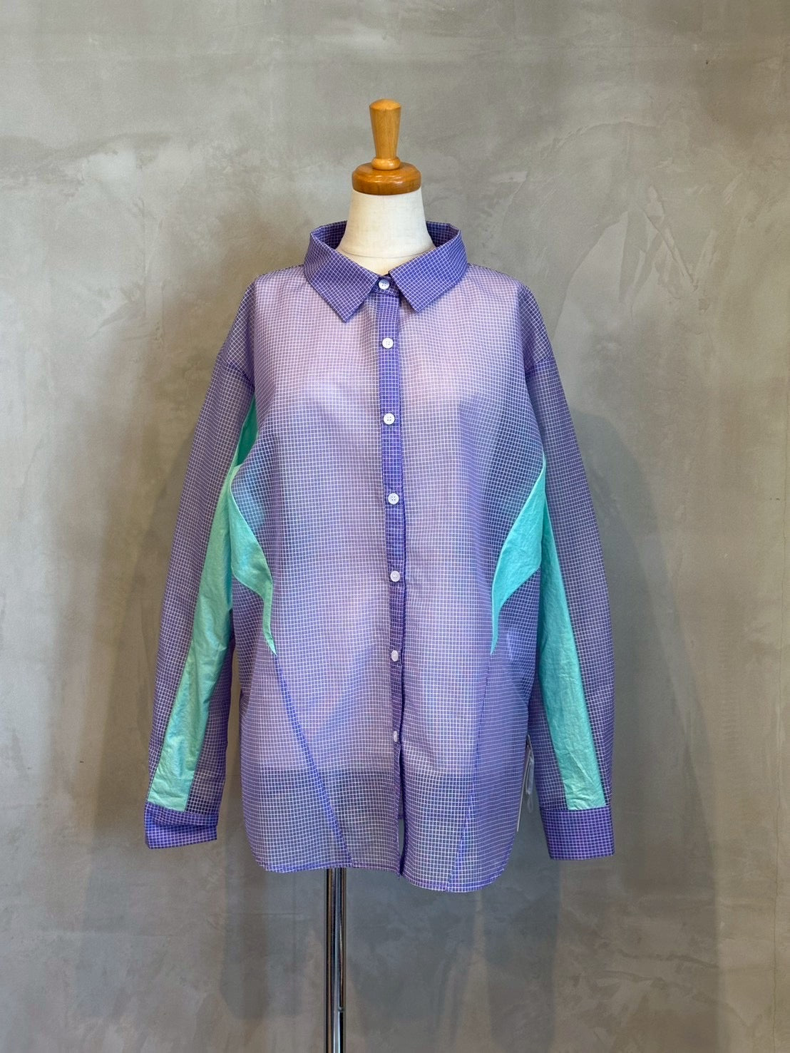 【HCAE】シアーチェックシャツ